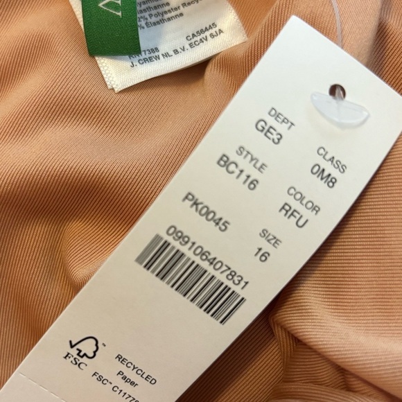 J. CREW Fuchsia Ruched V-neck one-piece - Various Sizes NWT - Picture 6 of 13